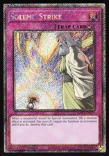 Solemn Strike Platinum Secret Rare RA02-EN079 Yugioh TCG Card VLP