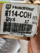 HoldRite 114-COH 1" CTS Copper-Bonded Offset Carrier Bracket – Hinged Top –...