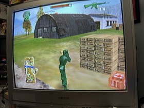 DC - Sega Dreamcast - Army Men Sarge's Heroes With Registration Card - Green Pew