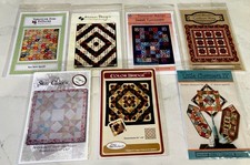Quilting Sewing Patterns Material Supplies Lot Of 7 Vintage But Never Opened