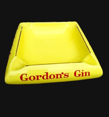 Werbe Aschenbecher Gordons Gin Keramik Frankreich 20x20cm 50er 750g top