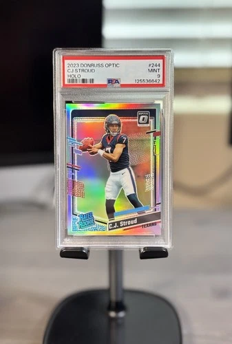 C.J. Stroud 2023 Panini Donruss Optic Rated Rookie Holo Prizm #244 PSA MINT 9📈