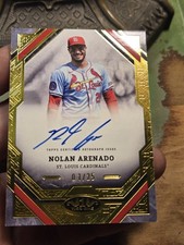 2025 Topps Tier One T1A-NA Nolan Arenado Auto Gold Foil /25