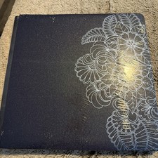 Creative Memories Cobalt Shimmer Floral Kaleidoscope 12x12 Album