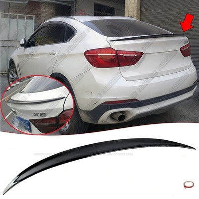 Gloss Black Fits BMW X6 F16 X6M F86 15-19 Trunk Spoiler Wing M Performance Style