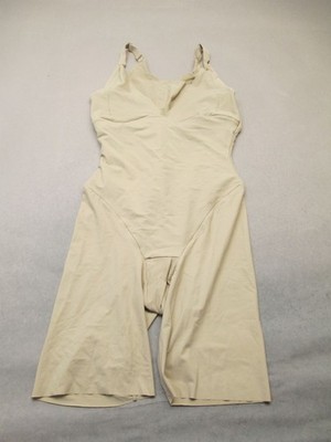 Maidenform Size M Womens Nude Unlined Wireless One Piece Shapewear Bodysuit 8A