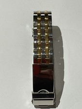 Premium Stainless Steel Two Tone 14mm Watch Bracelet Strap, Great Quality
