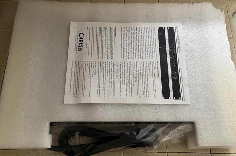 Carvin AC120S Sequenced Output Power Conditioner Rack Mounted 10 Outlets NEW
