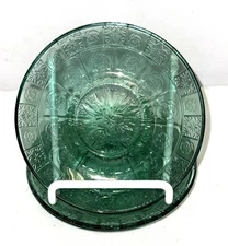 3 Jeannette DORIC PANSY ULTRAMARINE PRETTY POLLY CHILD'S 4 1/2" SAUCERS