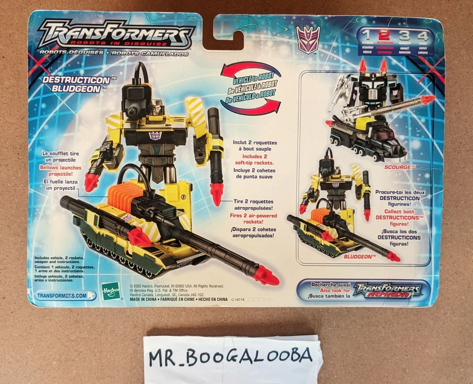 Transformers Robots in Disguise Bludgeon 2003 MISB G2 Megatron - Imagen 3 de 4