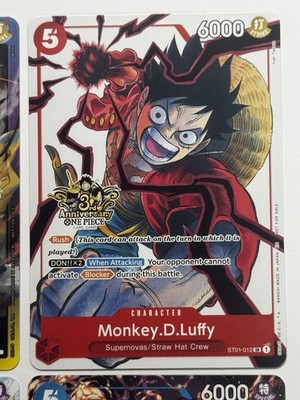 Monkey.D.Luffy ST01-012 3rd Anniversary Tournament 3 Brothers