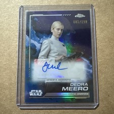 2024 Topps Chrome Star Wars Dedra Meero Blue Auto /199
