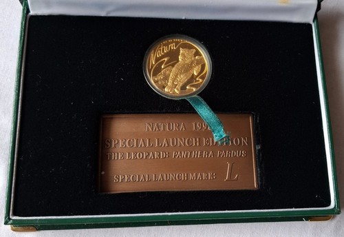 NATURA 1998 Gold Unze, Leopard Londolozi, Prestige Set, Zertifikat, 233/300 RRR - Bild 5 von 11
