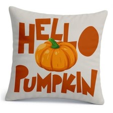 Hello Pumpkin,Fall Pillow Covers Decoration for Home,Cozy Throw Pillow Fall-14