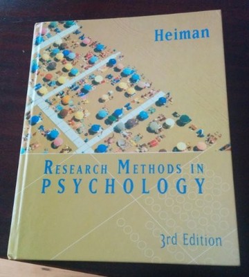 Research Methods in Psychology by Heiman, Gary 0618170286 FREE Shipping
