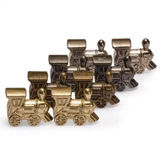 Yellow Mountain Imports Metal Die-Cast Mexican Train Domino Train Markers - S...