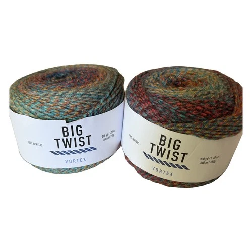 Big Twist Vortex Yarn 2 Cakes Superbloom 5.29 oz 328 yd Acrylic NEW image 3