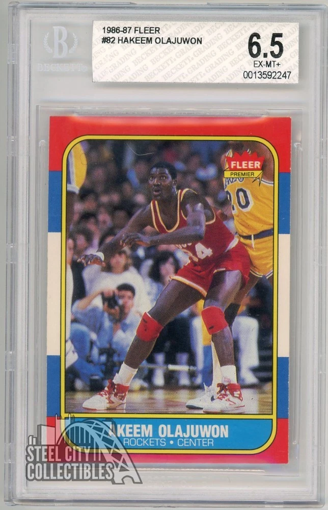 Hakeem Olajuwon Beckett Grading Services (BGS) Basketball Rookie