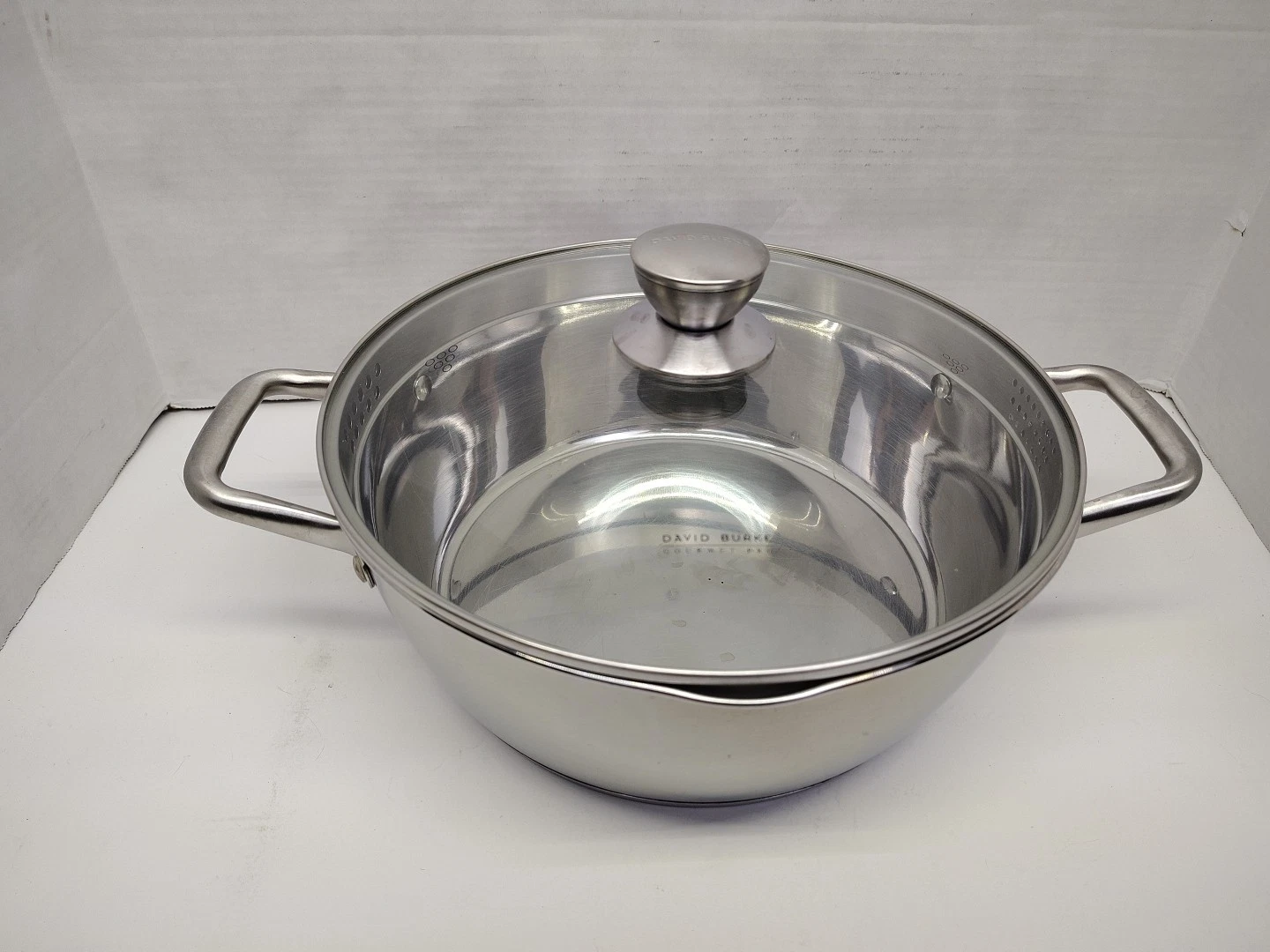 David Burke Gourmet Pro Stainless 5.9-Qt Sauce Pan/Pot With Lid