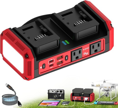#ad 350W Power Inverter for Milwaukee M18 18V Battery 140W USB C Fast Charger $69.59