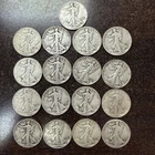 Lot Of 17 Silver Walking Liberty Half Dollars Mixed Dates