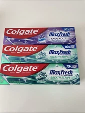 3 Colgate MaxFresh With Whitening Toothpaste 6.3 oz