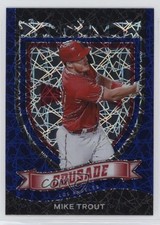 2021 Panini Chronicles Crusade Blue Velocity Prizm Mike Trout #19 1u6