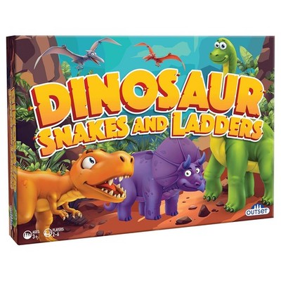 Cheatwell Dinosaurier Schlangen und Leitern Brettspiel Für Kinder 3+