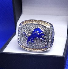 CASE NOT INCLUDED 1957 Detroit Lions Championship Ring Ft. QB Tobin Rote Size 12