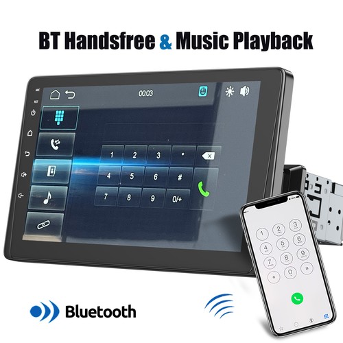 2024 New 9" Car Stereo Single DIN Wireless iOS CarPlay Android Auto USB FM-Radio - Picture 7 of 16