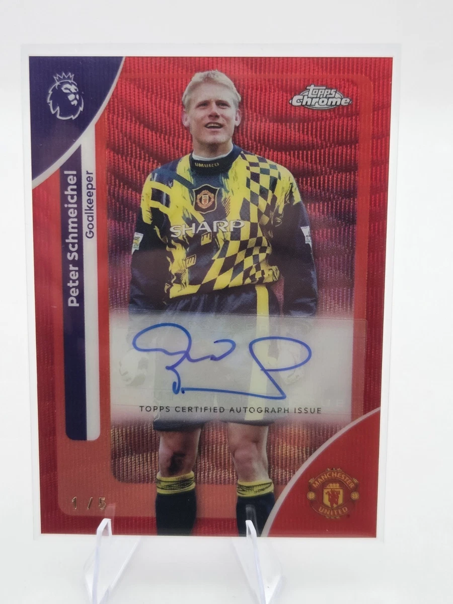 Peter Schmeichel Soccer Autographed Sports Trading Cards