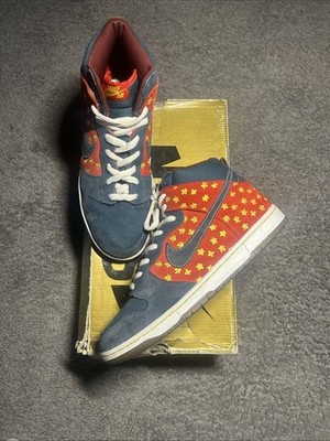 Size 10.5 Nike Dunk Premium SB High Quagmire 2009 Gold Box 313171-331 Nightshade
