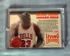 Fleer 1994 Living Legends Insert Michael Jordan Chicago Bulls Card #4 of 6