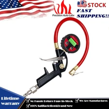 Digital Pressure Gauge Tire Inflator with Air Chuck For Truck/Car/Bike 0-150PSI