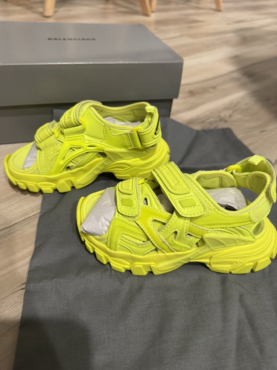 Balenciaga Kids Light Yellow Track Sandals Size EU 27 NIB | eBay