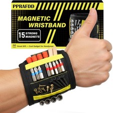 Magnetic Wristband for Holding Screws, Drill Bits, Nails, Valentine's Day, Fathe