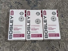 Bosley MD For Women Hair Regrowth Treatment Regular Strength 2oz. 3 Pack 