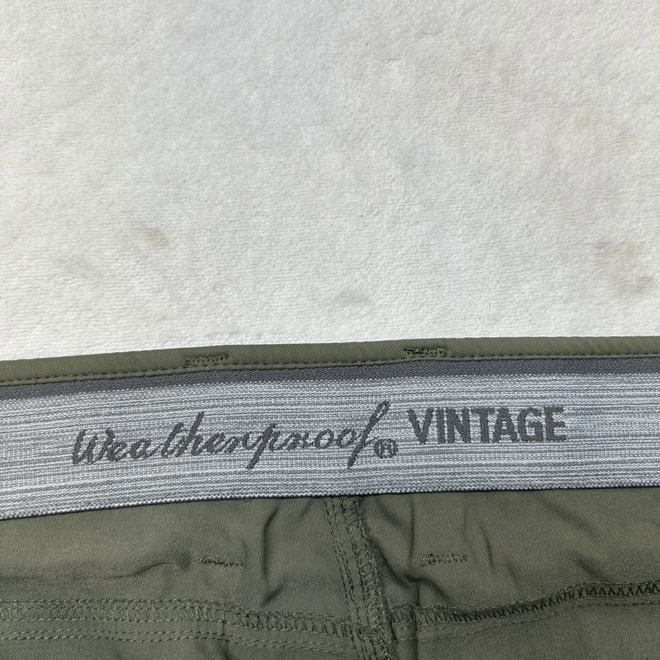 Weatherproof Vintage Performance Pants Mens 42x29 Olive Green Casual Comfort - Image 4 of 4