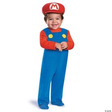 Baby Super Mario Bros.  Mario Costume 12-18 Months - Kids Halloween Costume Cosp