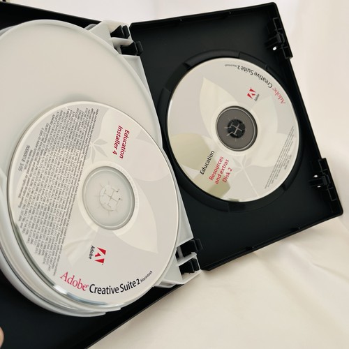 Vtg Adobe Creative Suite 2 Premium Education for Apple Mac Complete 6 Disc Set - Picture 10 of 15
