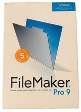 FileMaker Pro 9 Upgrade 5-User License Pack 2-Disc Box Set Complete