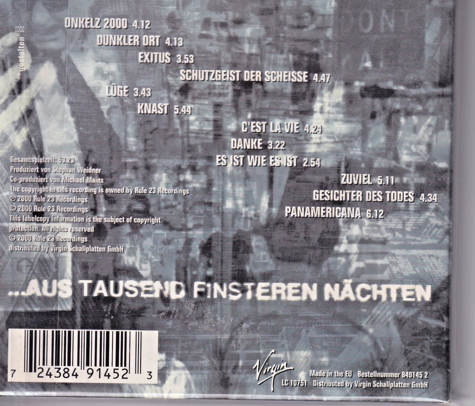 BÖHSE ONKELZ - EIN BÖSES MÄRCHEN...AUS TAUSEND FINSTEREN NÄCHTEN (CD DIGIPAK) - Bild 2 von 2