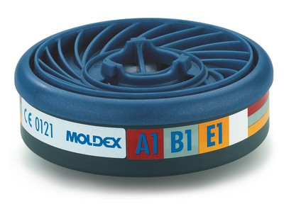 10er PACK(Stk) MOLDEX 9300 Gasfilter A1B1E1, für Serie 7000 + 9000, EasyLock , o