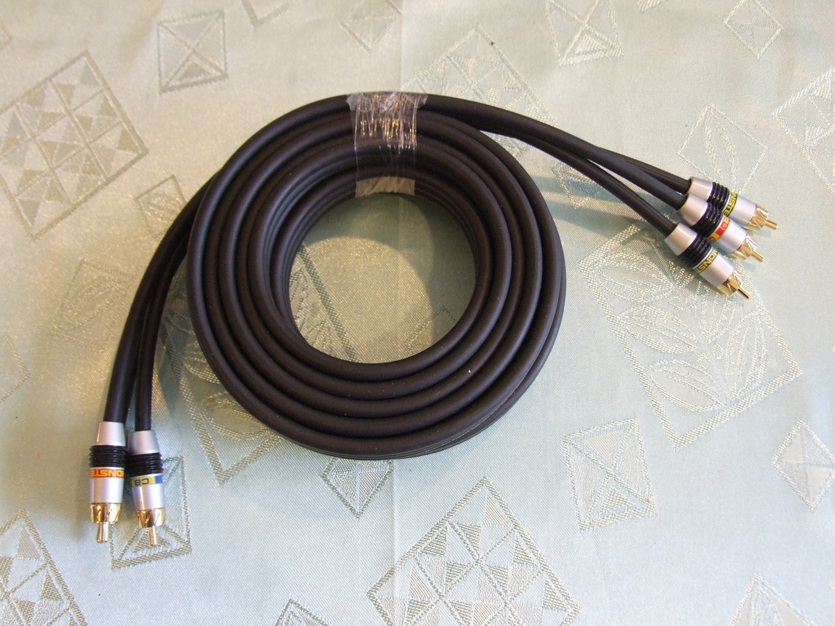 MONSTER CABLE MV3CV 4M 13FT VIDEO 3 COMPONENT GOLD RCA AUDIO