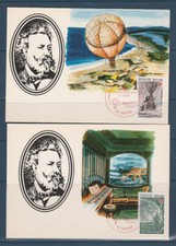 carte  1er jour  la paire croix  Rouge   Jules  Verne  44  Nantes    1982