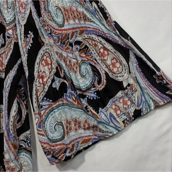 Blusa Spense Paisley Manga Campana Mujer 2X Multicolor Artística Cottagecore Retro Foto 4 de 4