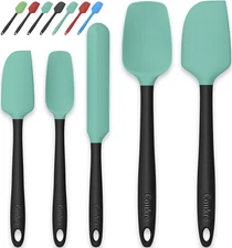 Silicone Spatula Set of 5,High Temperature Resistant, Food Grade Silicone, Dishw
