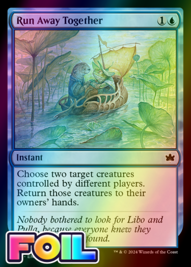 x1 Run Away Together BLB Bloomburrow MTG 67 FOIL COMMON M/NM 1x | eBay