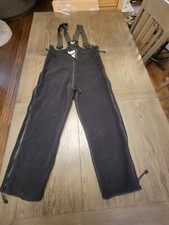 Polartec 200 Black Fleece Overalls - Large Short Regular- 