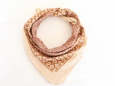 Block print bandanas Bohemian Style Cotton Neck Scarf, Boho Soft Cotton Bandana,